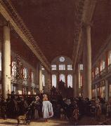 REMBRANDT Harmenszoon van Rijn, Interior of the Portuguese Synagogue in Amsterdam